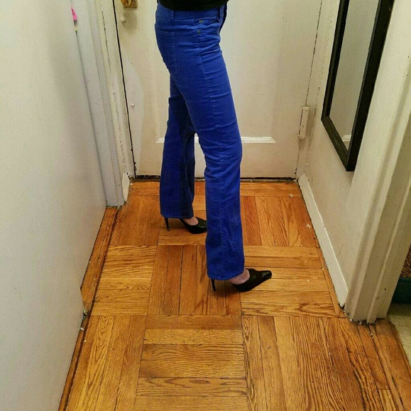 Jcrew royal blue corduroy pants size 26r. - Picture 7 of 8